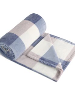 Bellatex Camping PLUS pléd  kék kocka