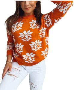 Narancssárga női pulóver