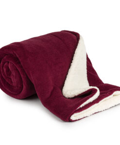 4Home Gyapjú hatású pléd bordó