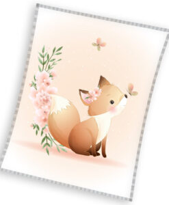 Riska Róka és pillangó gyerek pléd