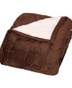 Sandra gyapjú hatású pléd barna