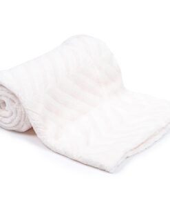 Sáva pléd fehér