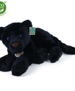 ECO-FRIENDLY plüss fekvő fekete párduc