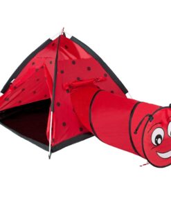 Baby Mix Katicabogár gyerek sátor alagúttal piros